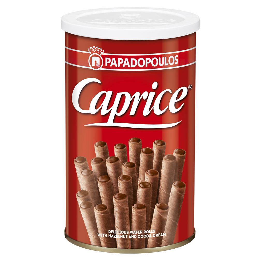 Gaufrettes viennoise fourrées à la crème de noisettes et au cacao, CAPRICE PAPADOPOULOS, 115g