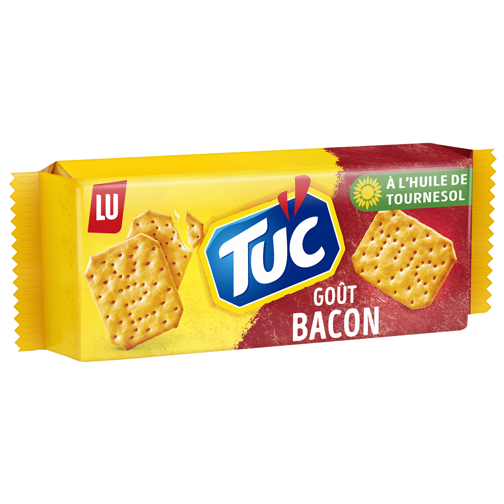 Biscuits apéritifs crackers goût bacon TUC - Paquet de 100g