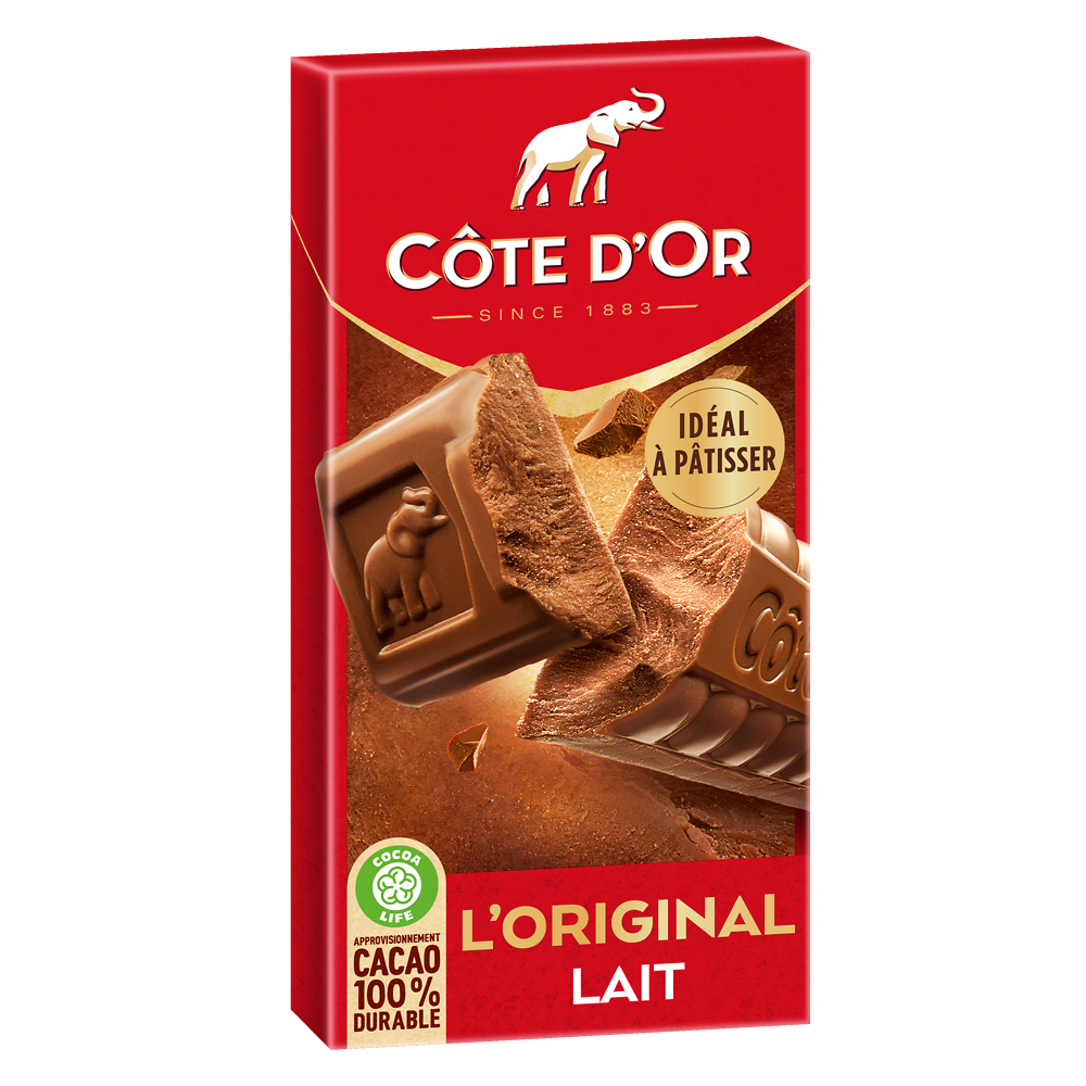 Chocolat au lait COTE D'OR - Tablette de 200g