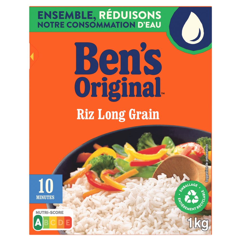 Riz Vrac Long Grain 10mn BEN'S ORIGINAL 1kg