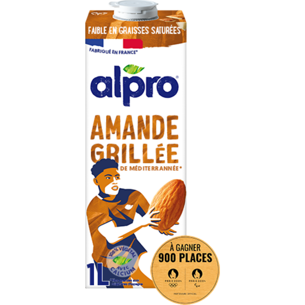 Boisson végétale lait d'amande grillée ALPRO -brique 1l