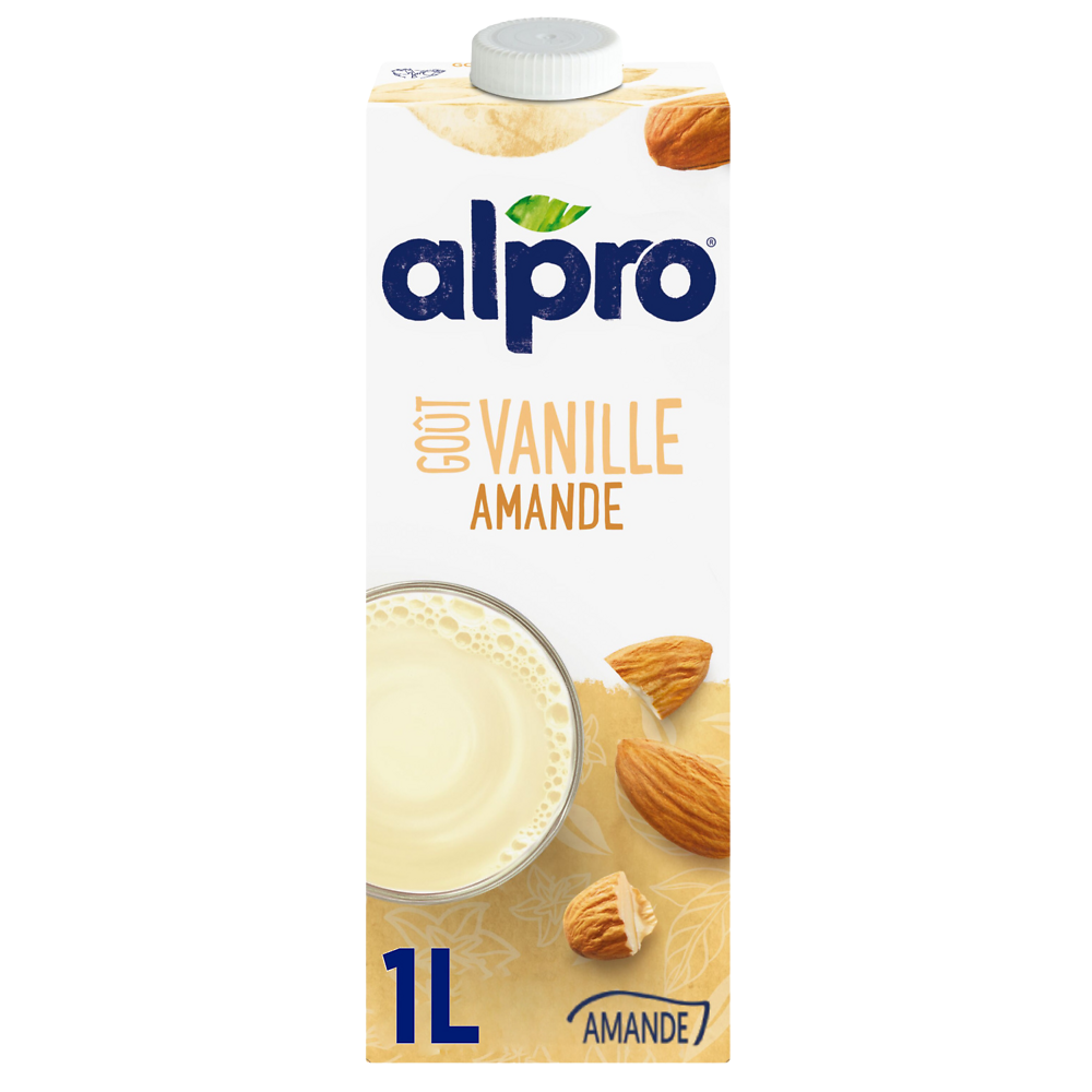 Boisson végétale lait d'amande vanille ALPRO -brique 1l