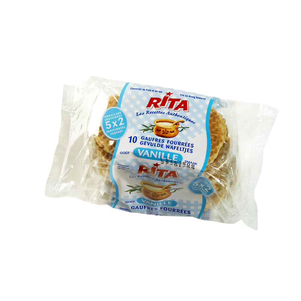 Gaufres à la vergeoise à la vanille RITA , 300g