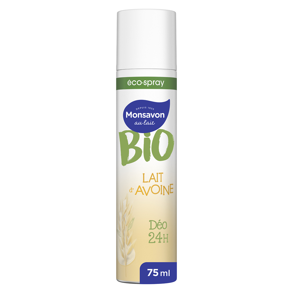 Deodorant lait d'avoine bio MONSAVON spray 75ml