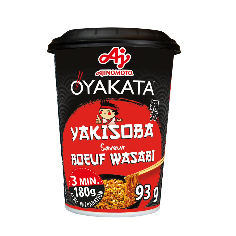 Nouilles sautées yakisoba boeuf wasabi OYAKATA 93G