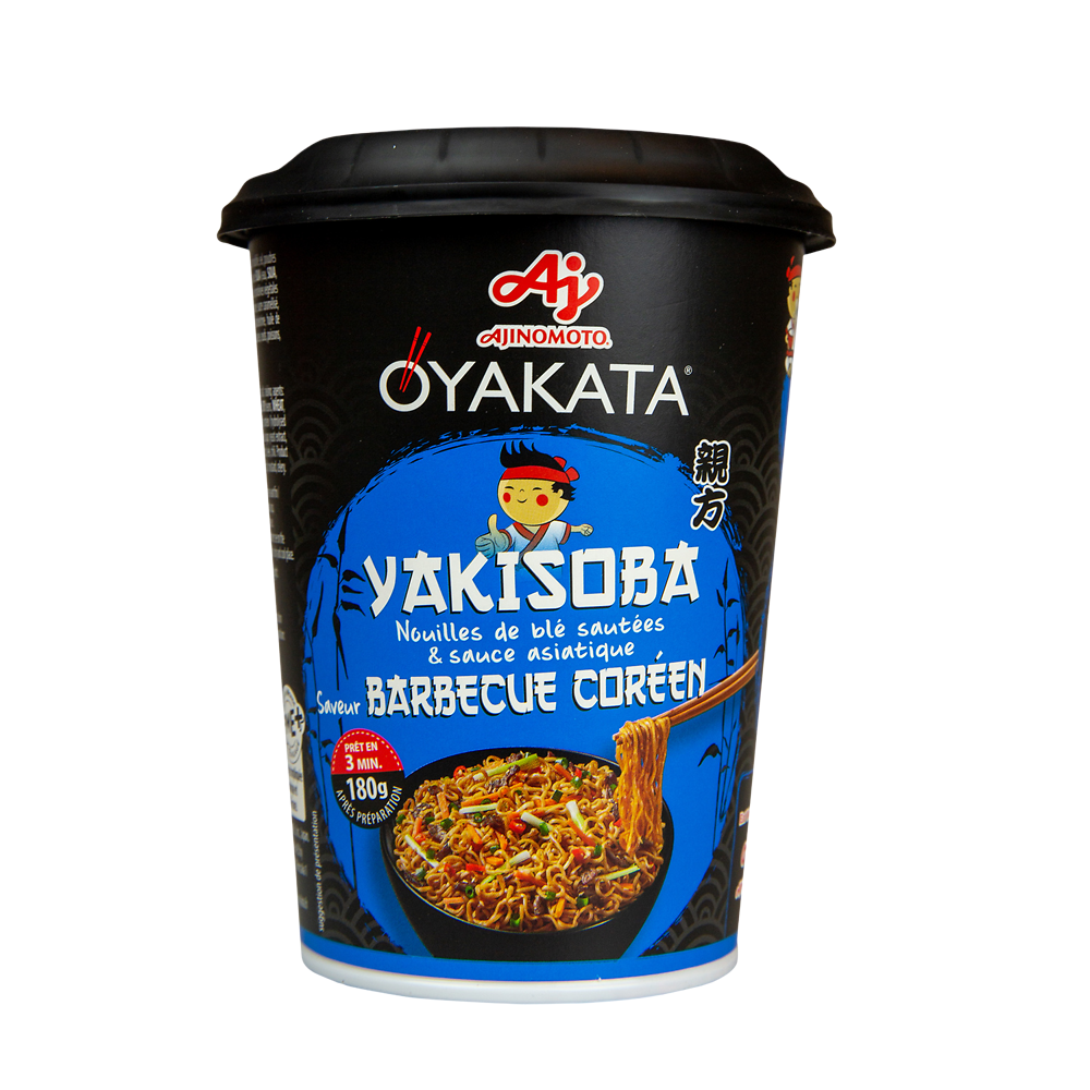 Nouilles sautées Yakisoba barbecue coréen OYAKATA 93G