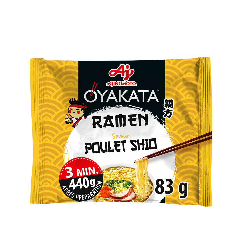 Ramen poulet shio OYAKATA en sachet 83G