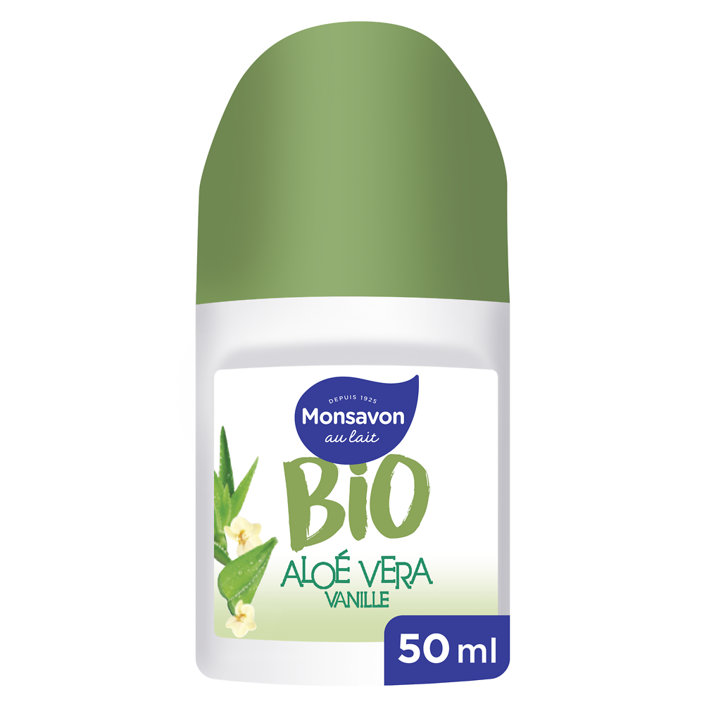 Déodorant femme bio aloe vanille MONSAVON, 50ml