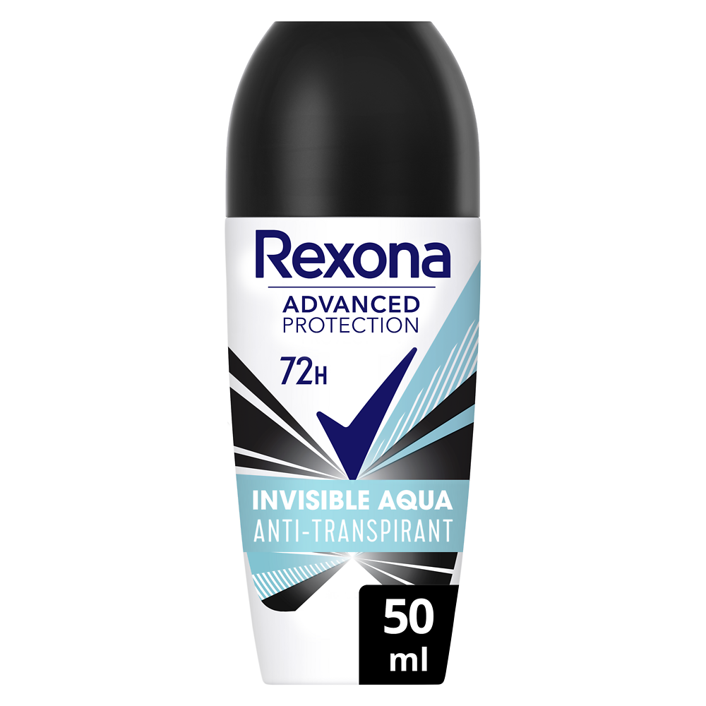 Déodorant femme invisible aqua 72h bille REXONA 50ml