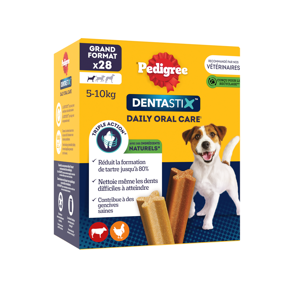 Bâtonnets à mâcher petit chien Dentastix PEDIGREE x28 - 440g