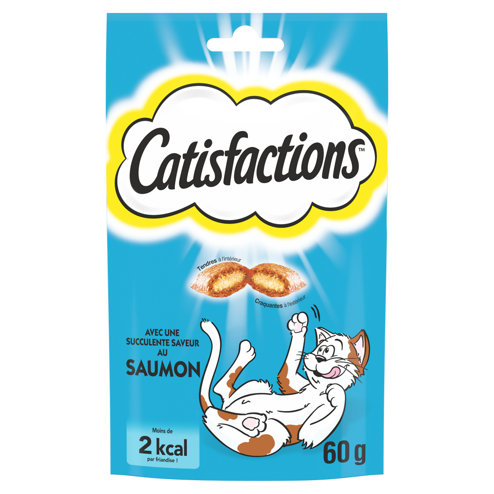 Friandises chat au saumon CATISFACTIONS - 60g