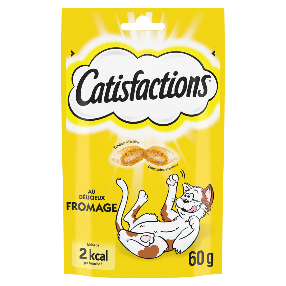 Friandises chat au fromage CATISFACTIONS - 60g