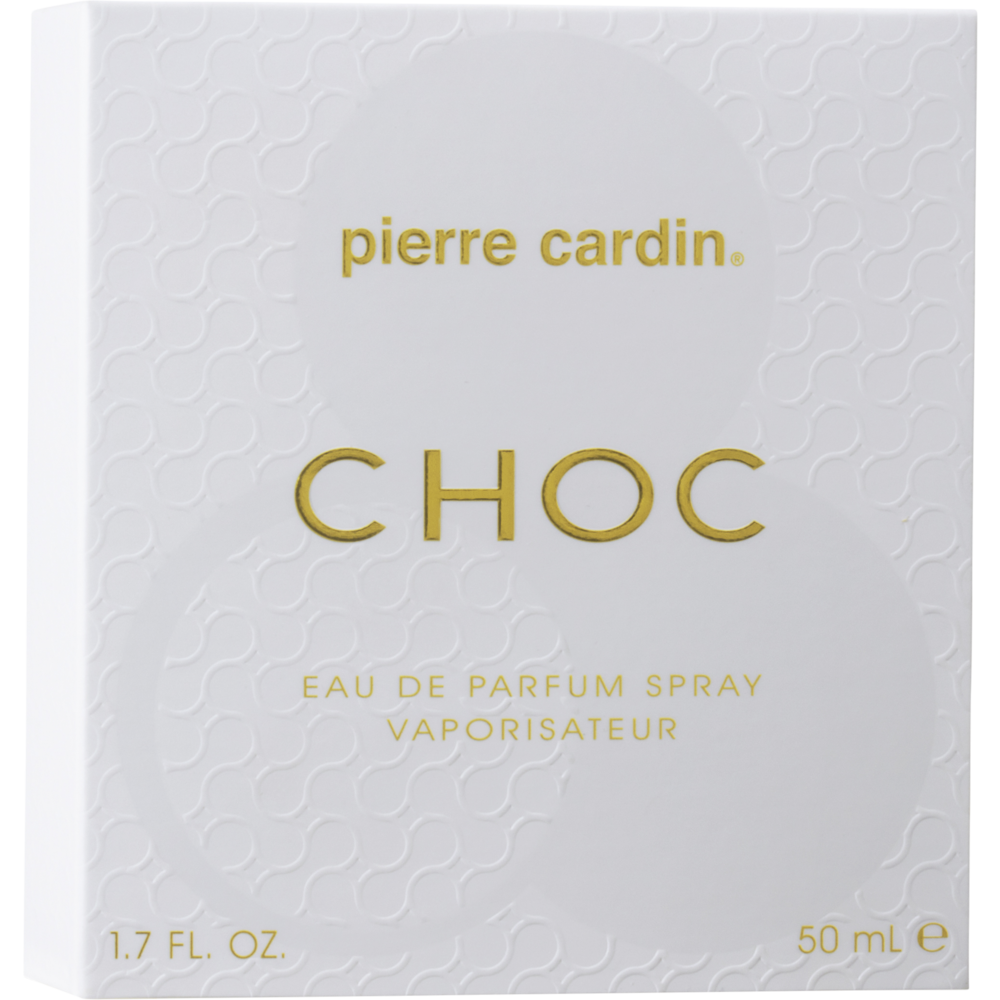 Eau de parfum choc PIERRE CARDIN, vaporisateur de 50ml