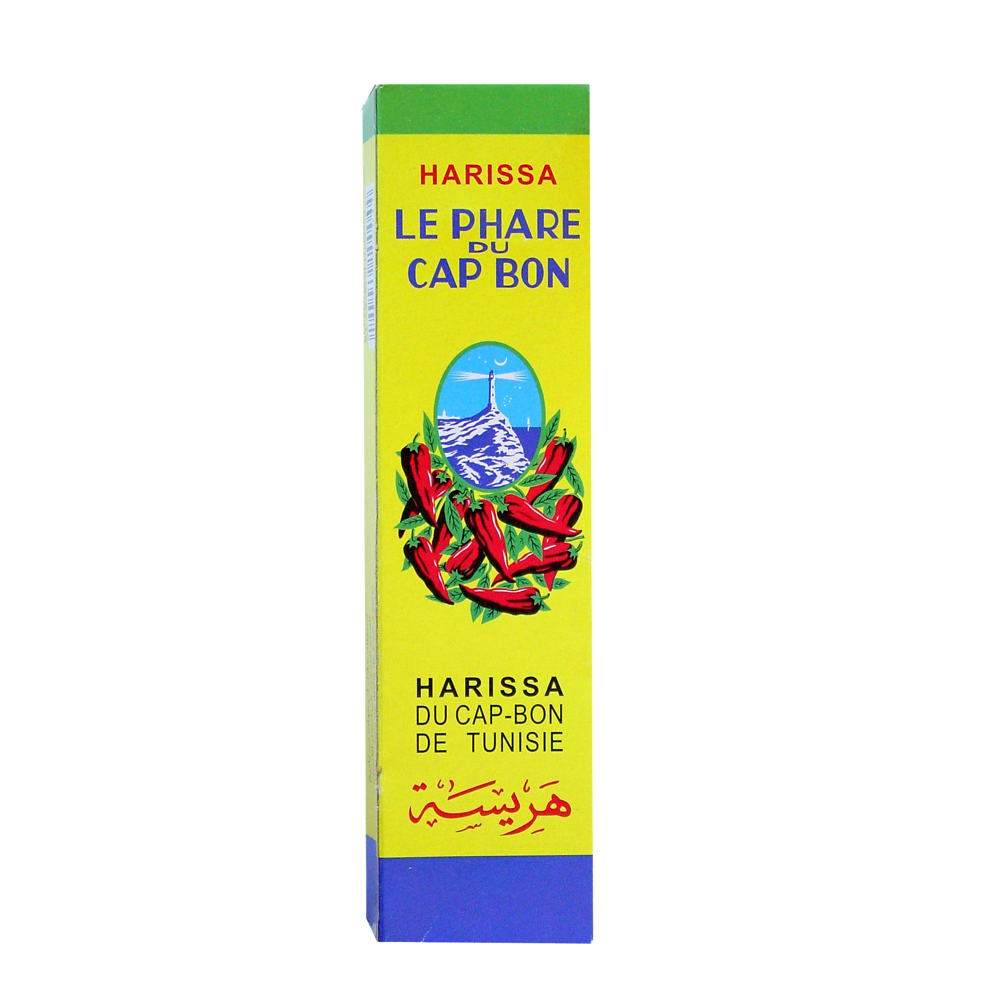 Harissa sauce piquante Tunisie PHARE DU CAP BON, tube de 140g