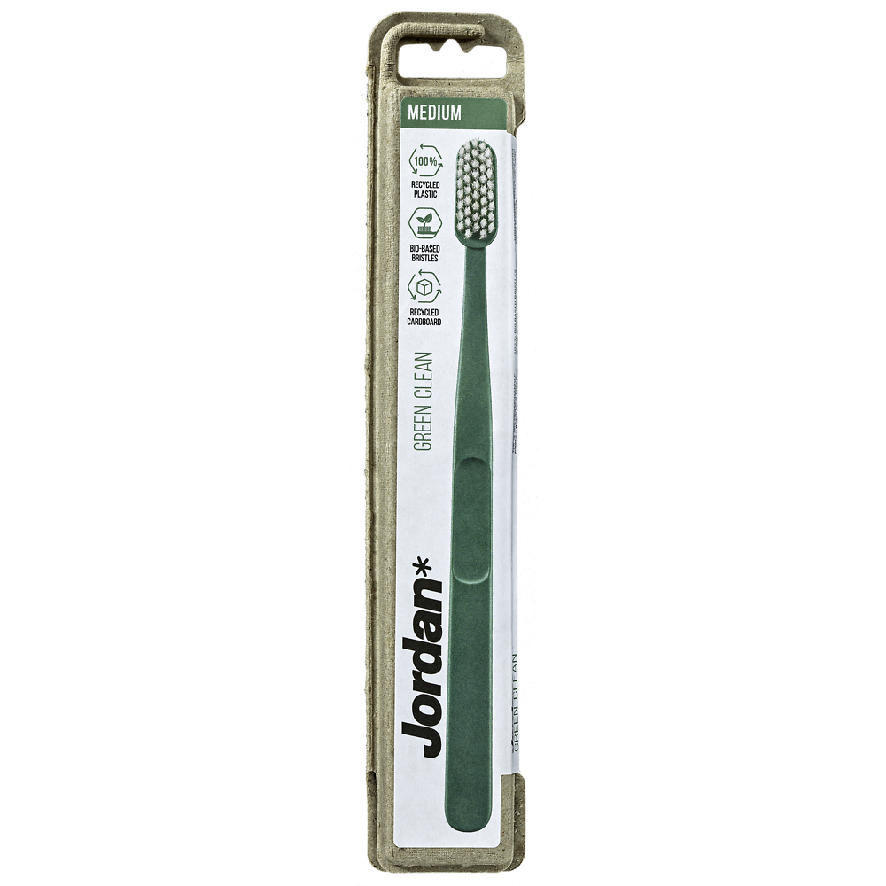 Brosse à dents adulte green clean medium JORDAN x1