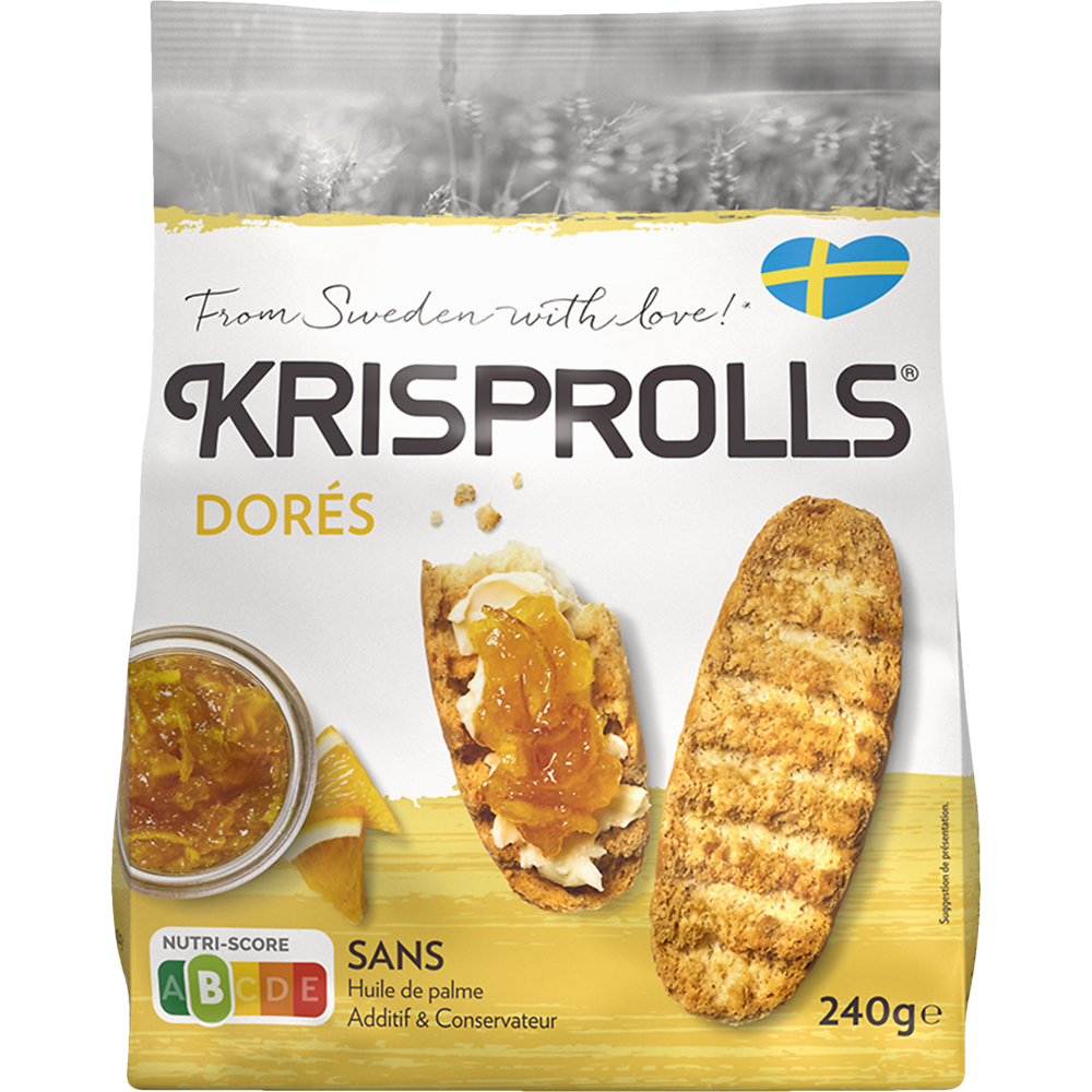 Petits pains suédois dorés  KRISPROLLS - Paquet de 240g