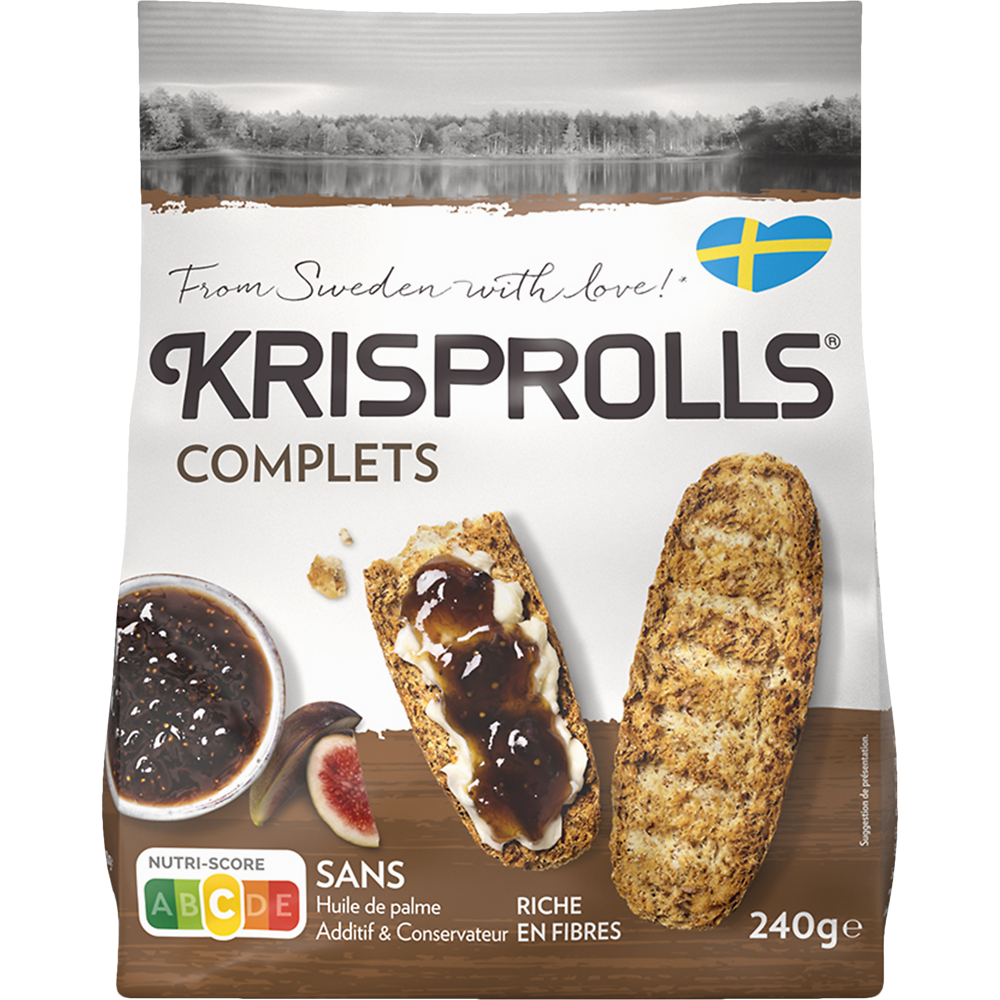 Petits pains suédois complets  KRISPROLLS - Paquet de 240g