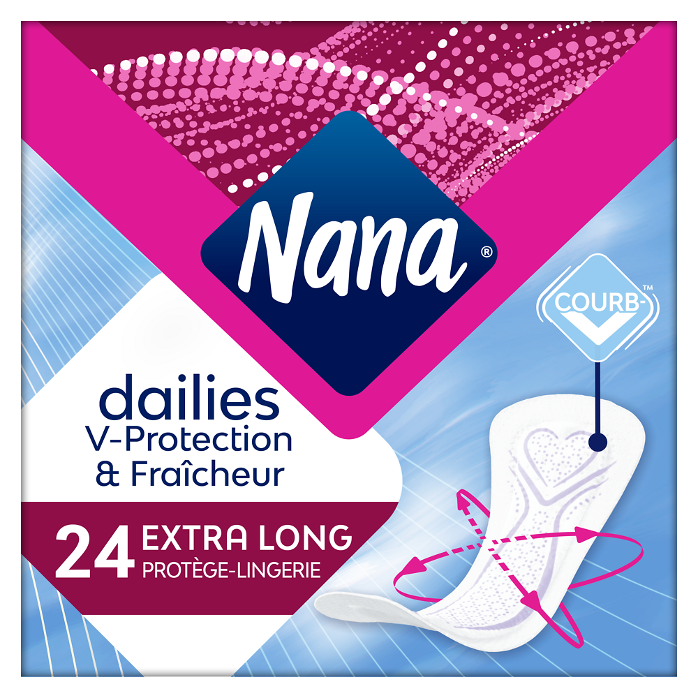 Protège-slip extra long NANA, sachet de 24