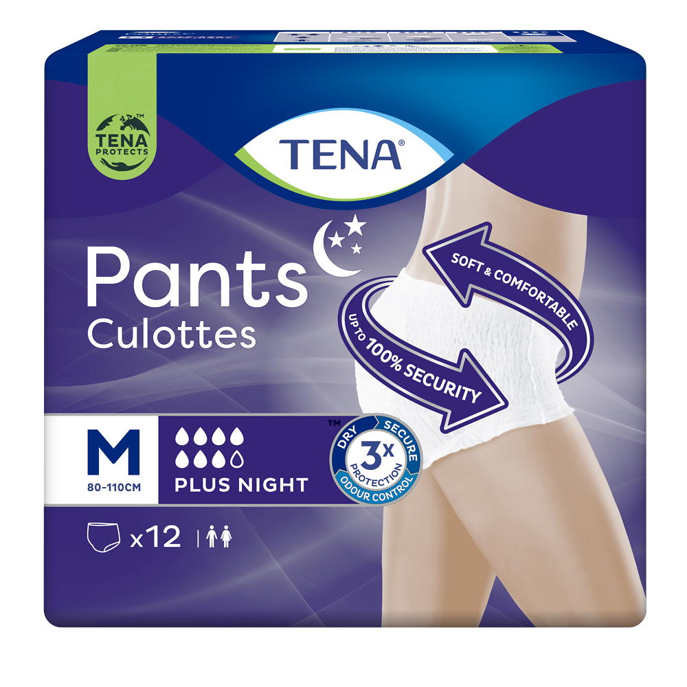 Culottes incontinence pants plus night - Taille M - TENA LADY, x12