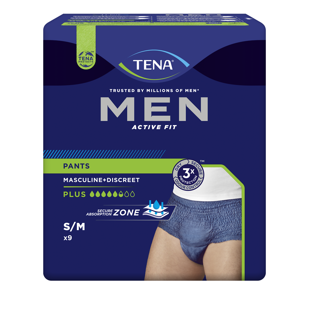 Sous-vêtement incontinence active fit pants plus - taille M - TENA FORMEN, x9