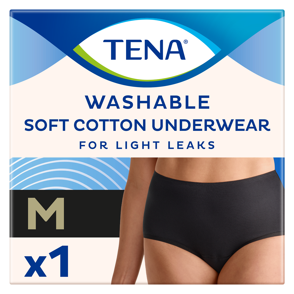 Culotte absorbante lavable TENA Coton Classic Noir M x1