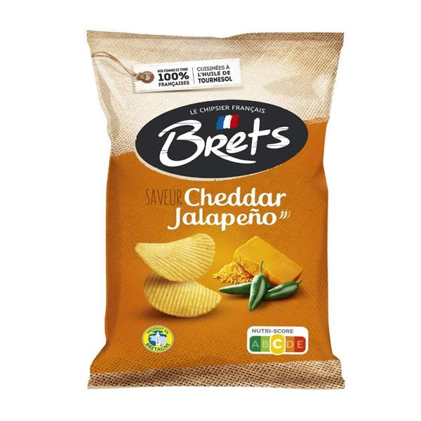 Chips Brets saveur cheddar jalapeño 125 gr