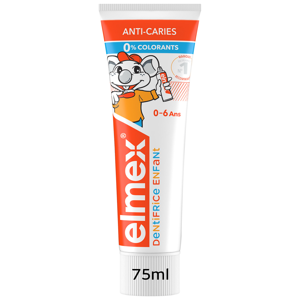 Dentifrice enfant protection caries 0-6 ans ELMEX 75ml