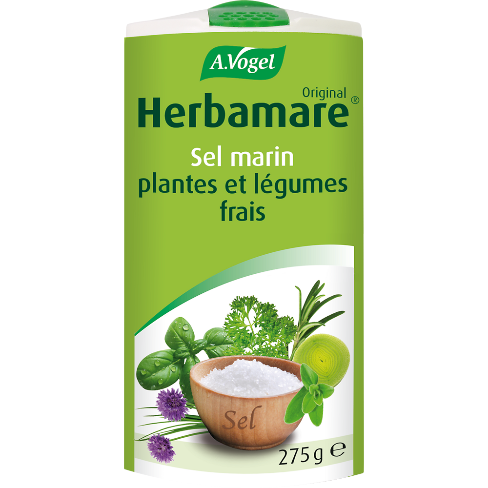 Sel marin aux légumes et herbes fraîche HERBAMARE, boîte de 275g