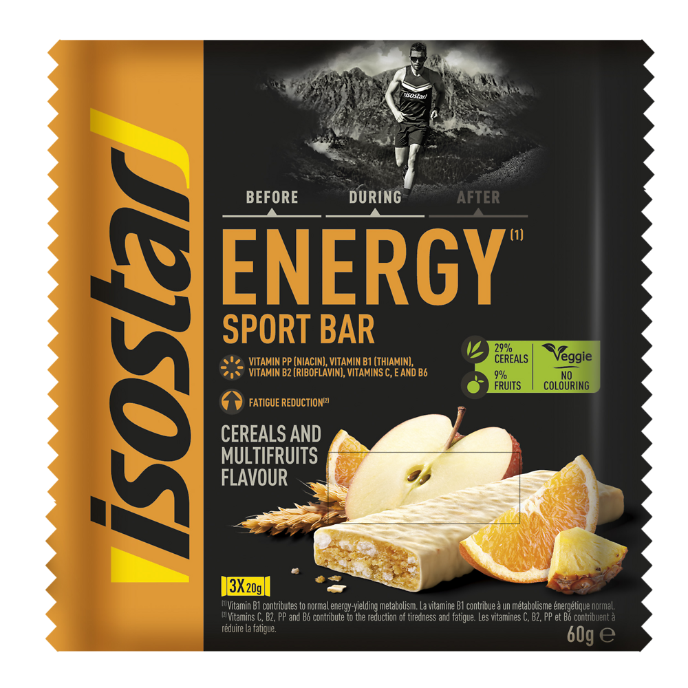 Barre énergétique multifruits ISOSTAR -  x3, 60g