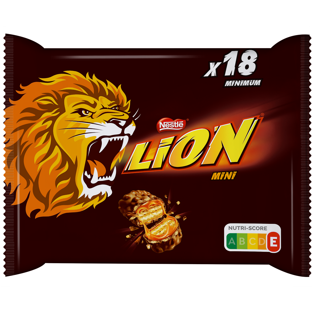 Barres de chocolat au lait mini LION - Sachet de 350g