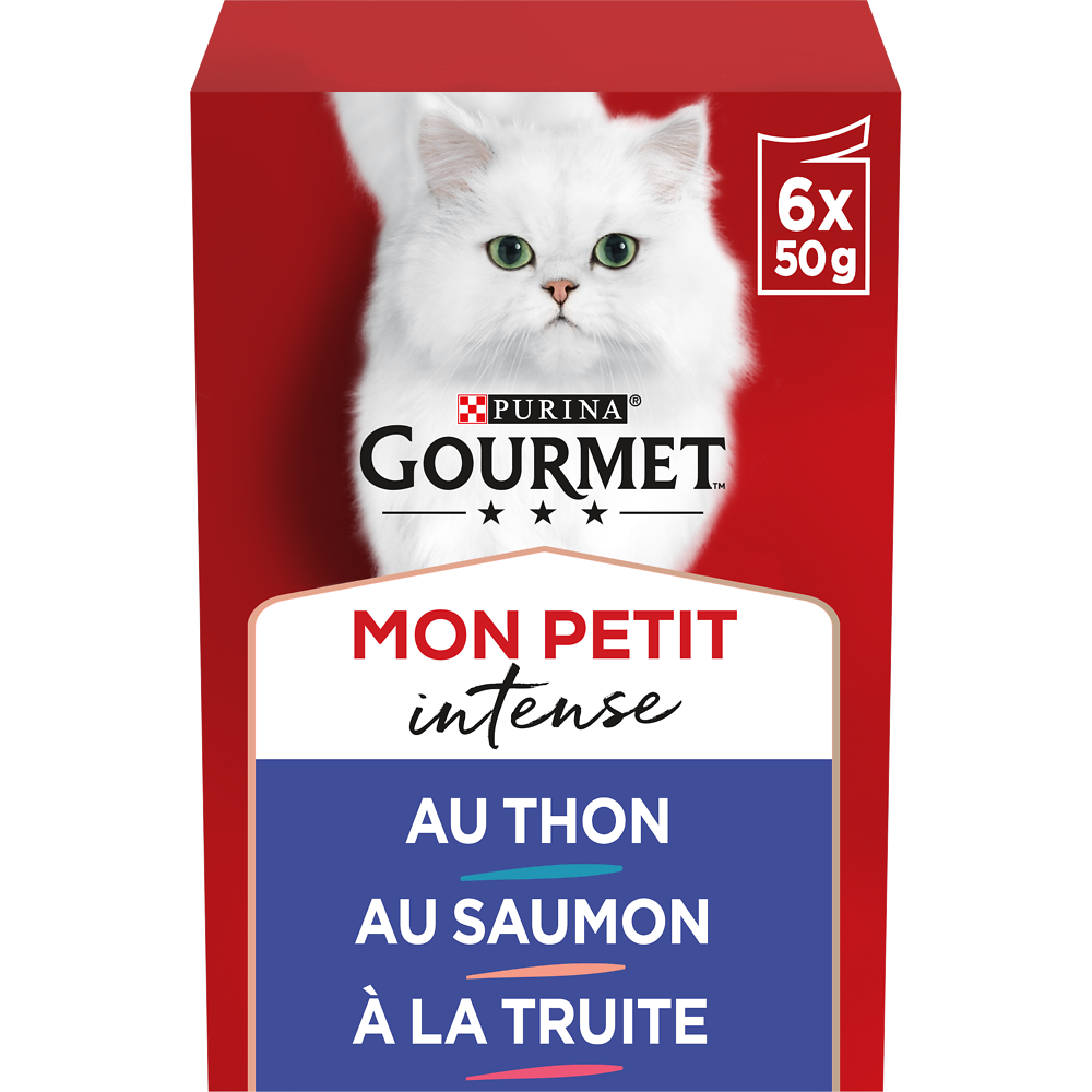 Sachets fraîcheur pour chat MON PETIT Sélection aux Poissons GOURMET -6x50g