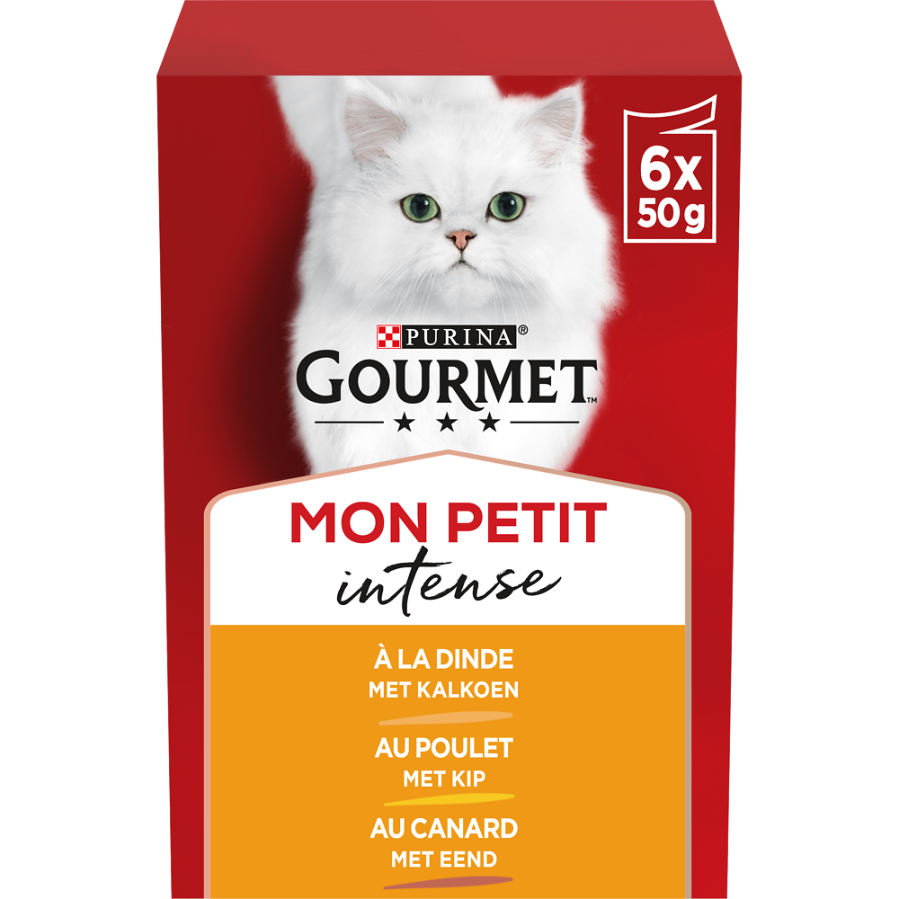 Sachets fraîcheur pour chat MON PETIT Sléectionne Volaille GOURMET - 6x50g