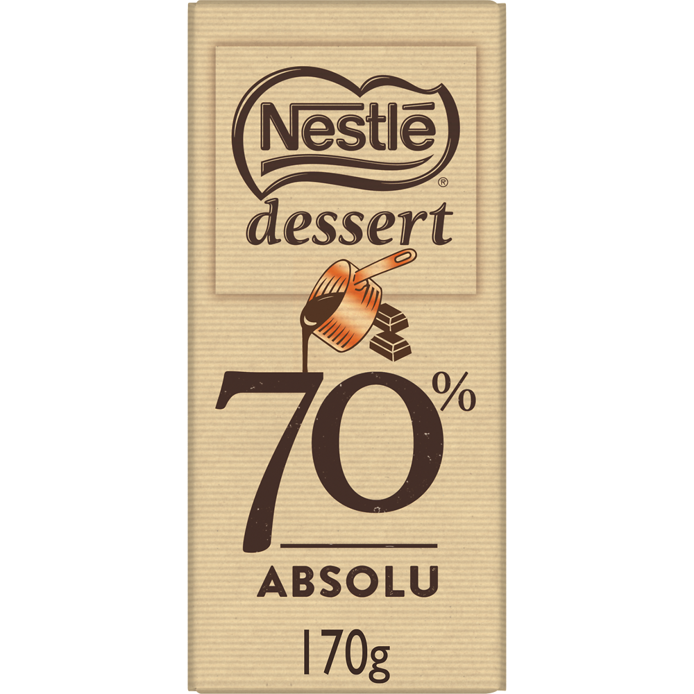 Chocolat noir absolu pâtissier NESTLE DESSERT - Tablette 170g