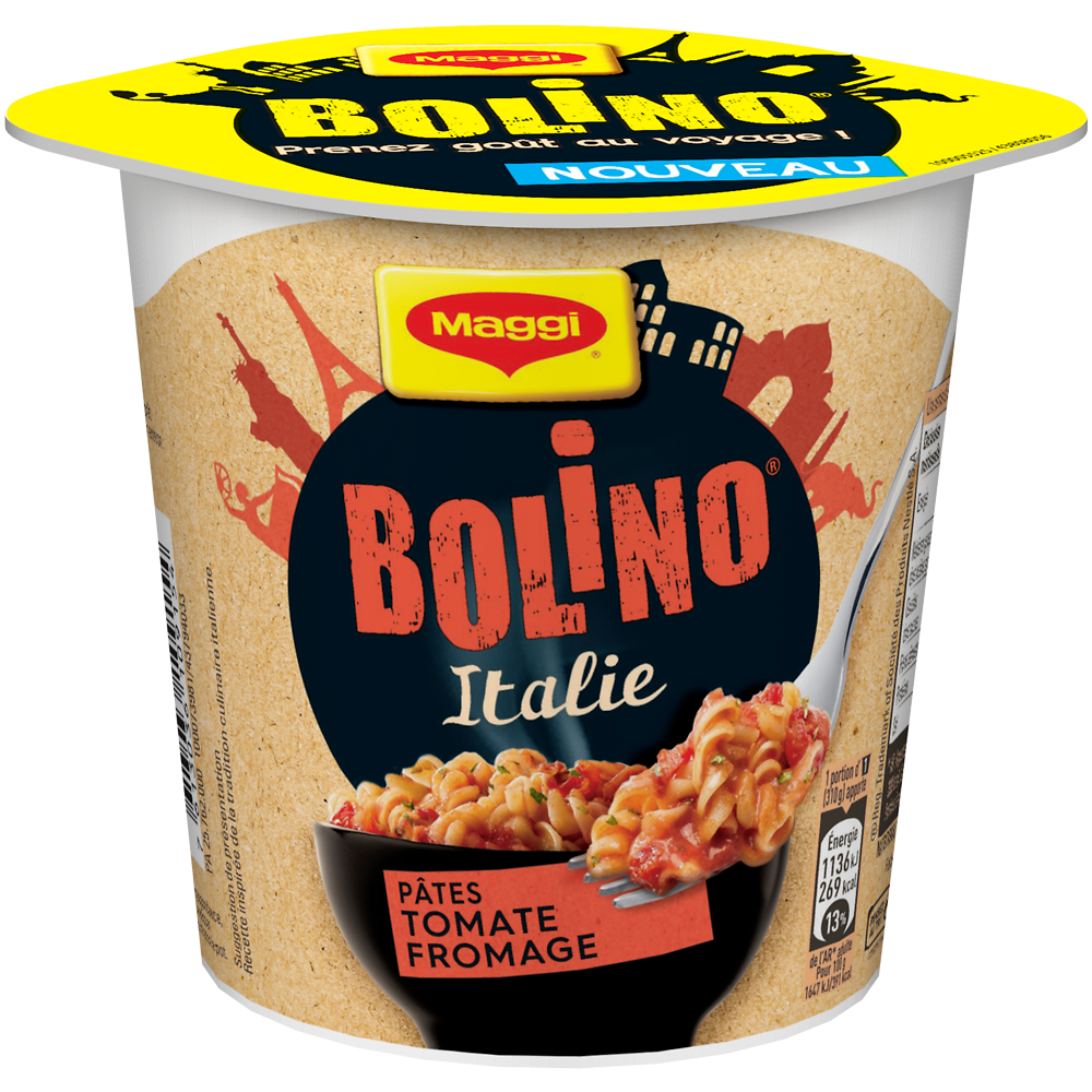 Pâtes tomates mozzarella Bolino Italie MAGGI, 69g