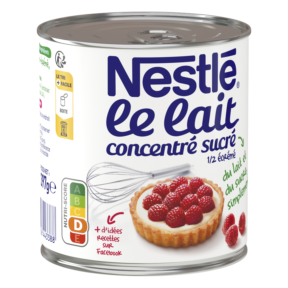 Lait Concentré Sucré Boite Nature NESTLE - 397g