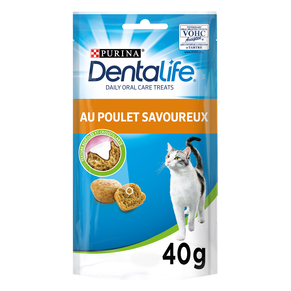 Friandises pour chat au Poulet DENTALIFE - 40g