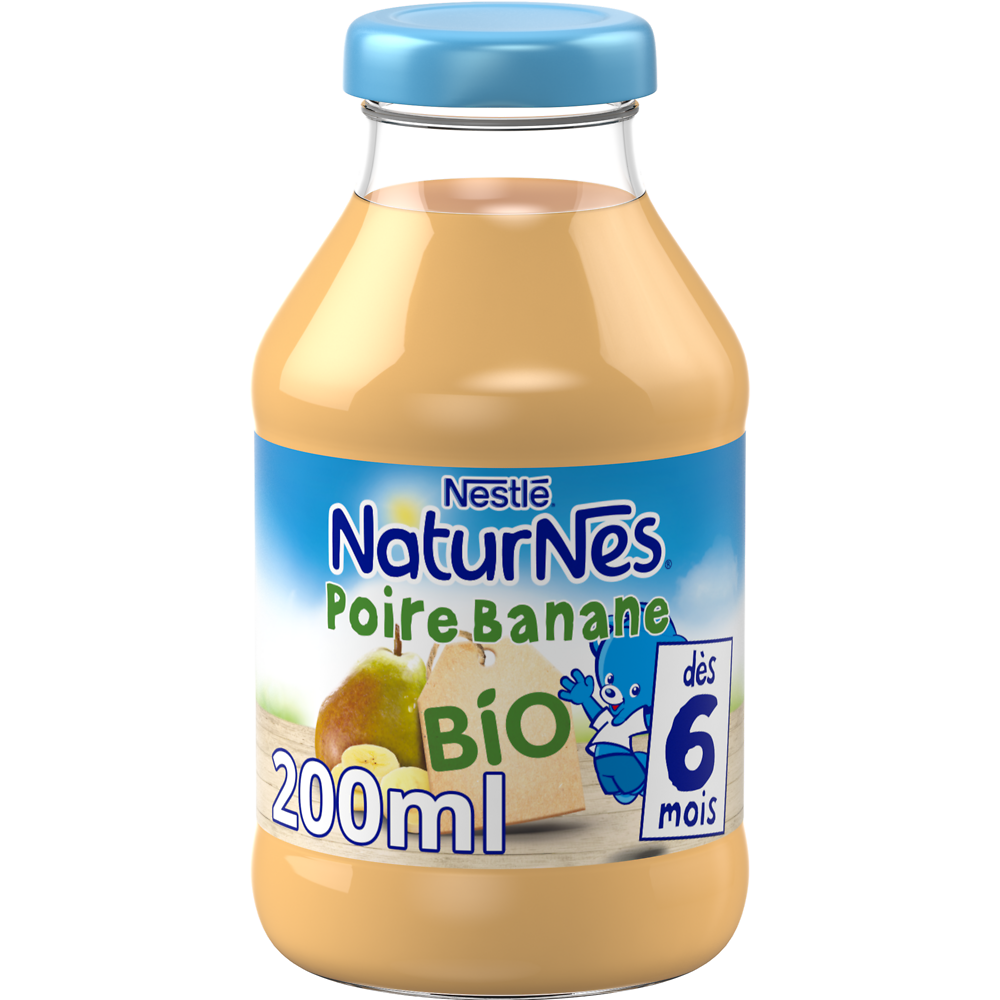 Jus pour bébé NATURNES Pomme banane 6M+ NATURNES - 20cl