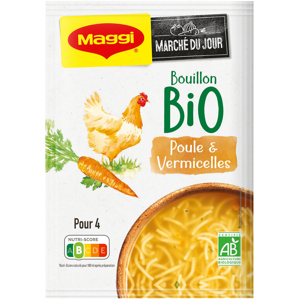 Soupe Bio poule aux vermicelles MAGGI - 65g