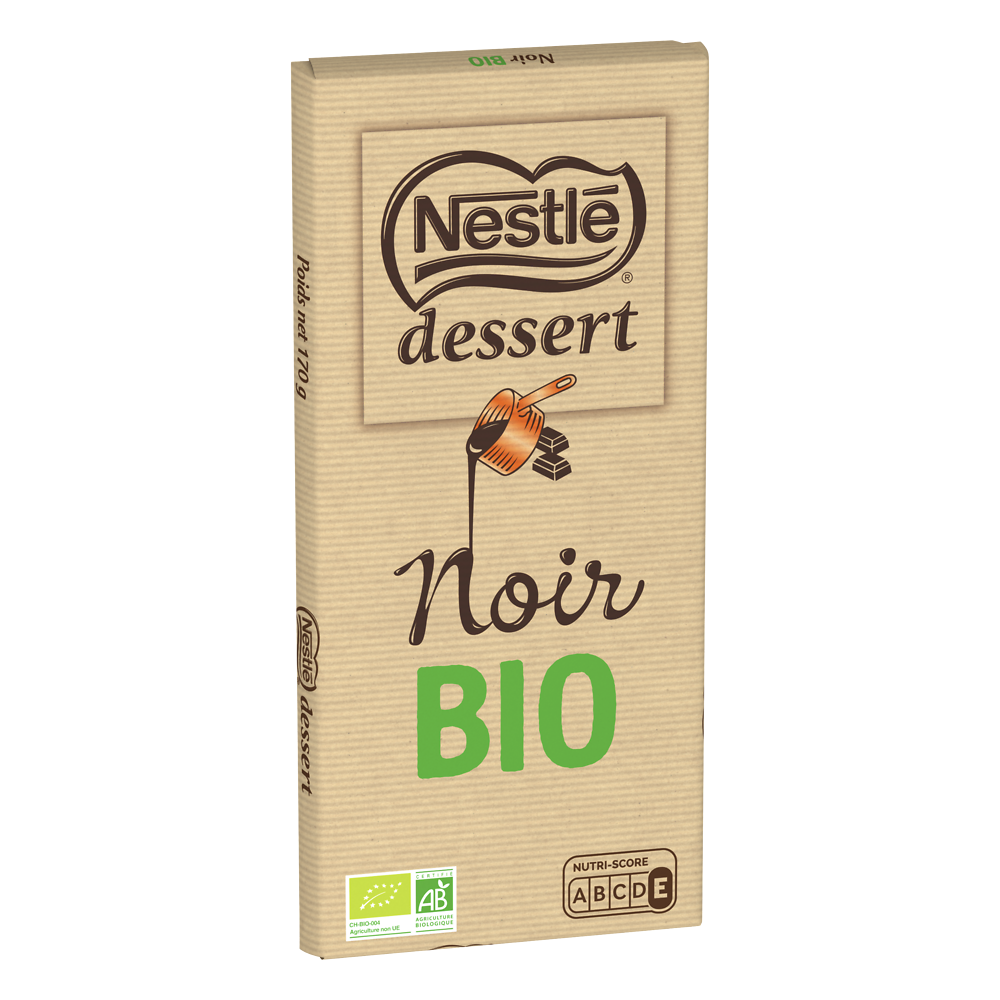 Chocolat noir bio pâtissier NESTLE DESSERT - Tablette 170g