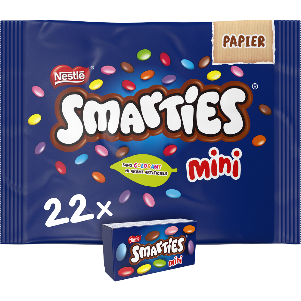 Mini bonbons de chocolat au lait SMARTIES - Sachet de 315g