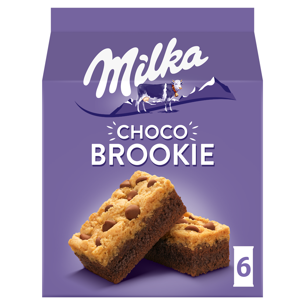 Gâteaux moëlleux Choco Brookie MILKA - Boîte de 152g