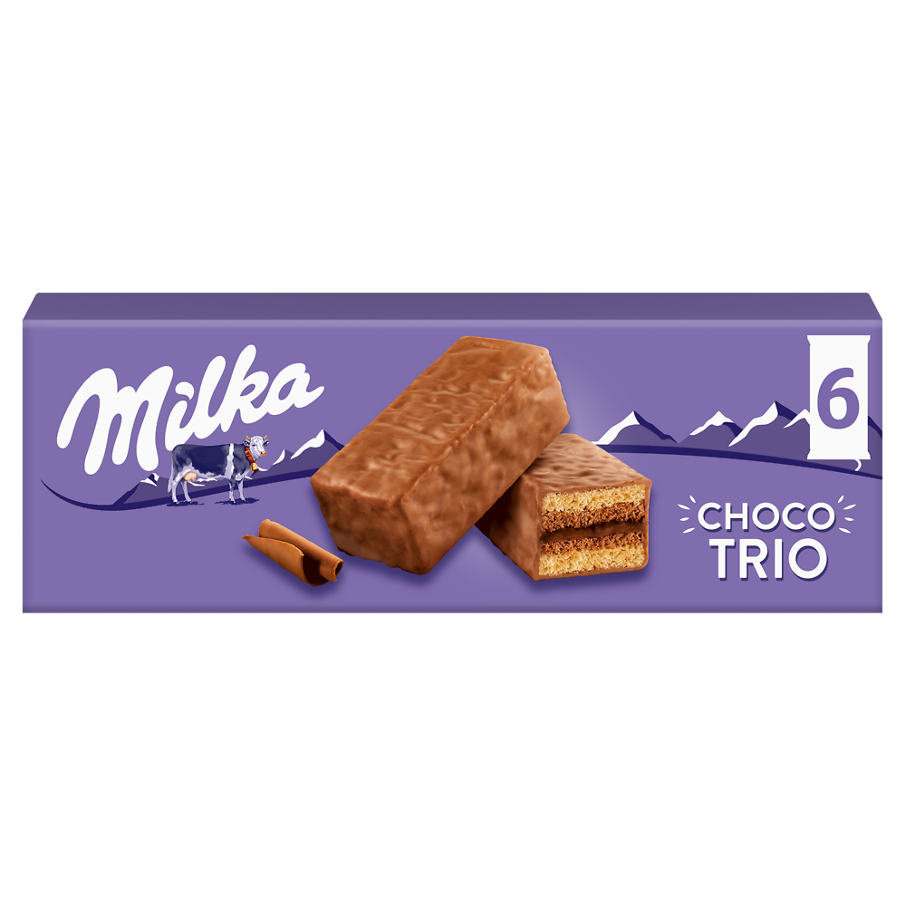 Gâteaux fourrés au chocolat Choco Trio MILKA - Boîte de 180g