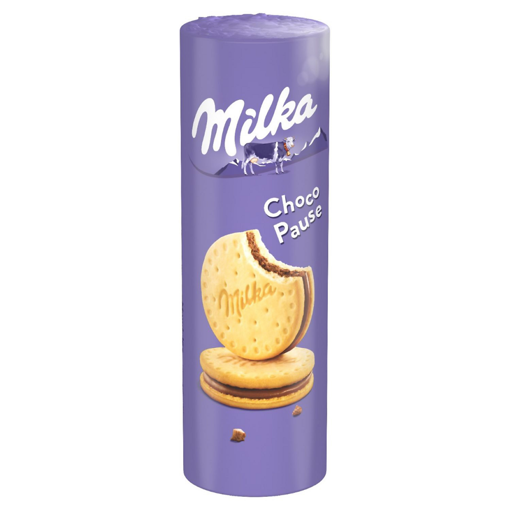 Biscuits fourrés au chocolat au lait Choco Pause MILKA, paquet de 260g