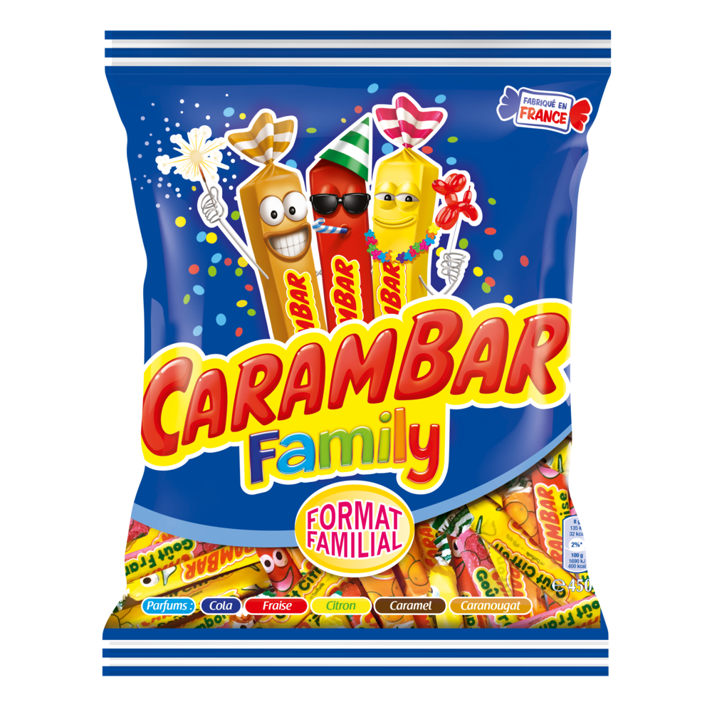 Bonbons Family CARAMBAR - Sachet de 450g