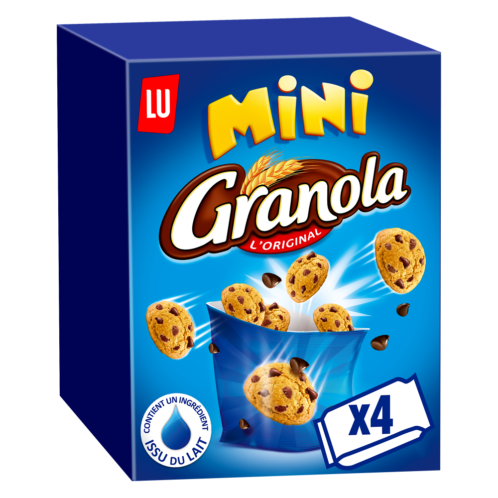 Biscuits mini cookies aux pépites de chocolat GRANOLA - Paquet de 160g