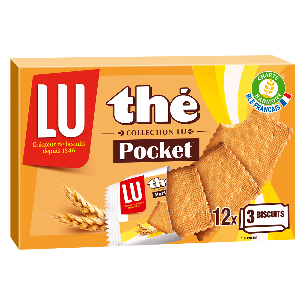 Biscuits Thé Pocket LU, paquet de 300g