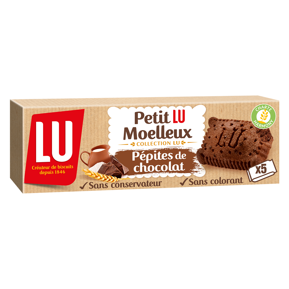 Gâteaux moëlleux au chocolat LU - Boîte de 140g