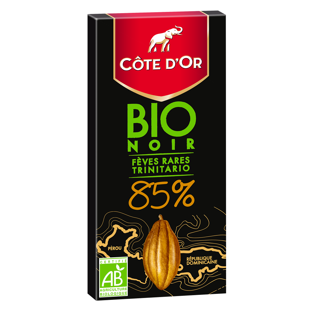 Chocolat noir 85% Bio COTE D'OR - Tablette de 100g