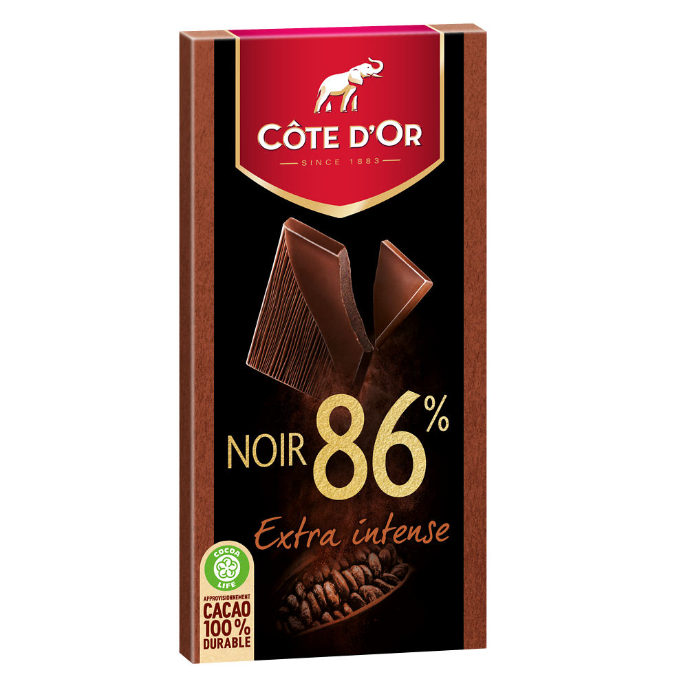 Chocolat fin extra noir 86% COTE D'OR - Tablette de 100g