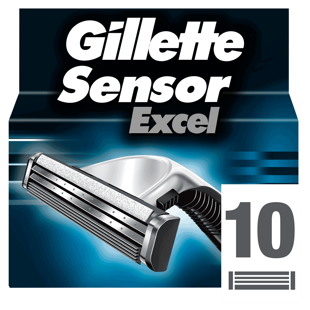 Lames pour rasoir masculin Sensor Excel GILLETTE, x10